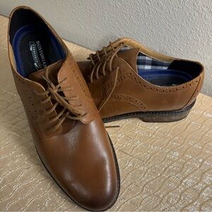 Bostonian Men's Tan Leather Oxfords